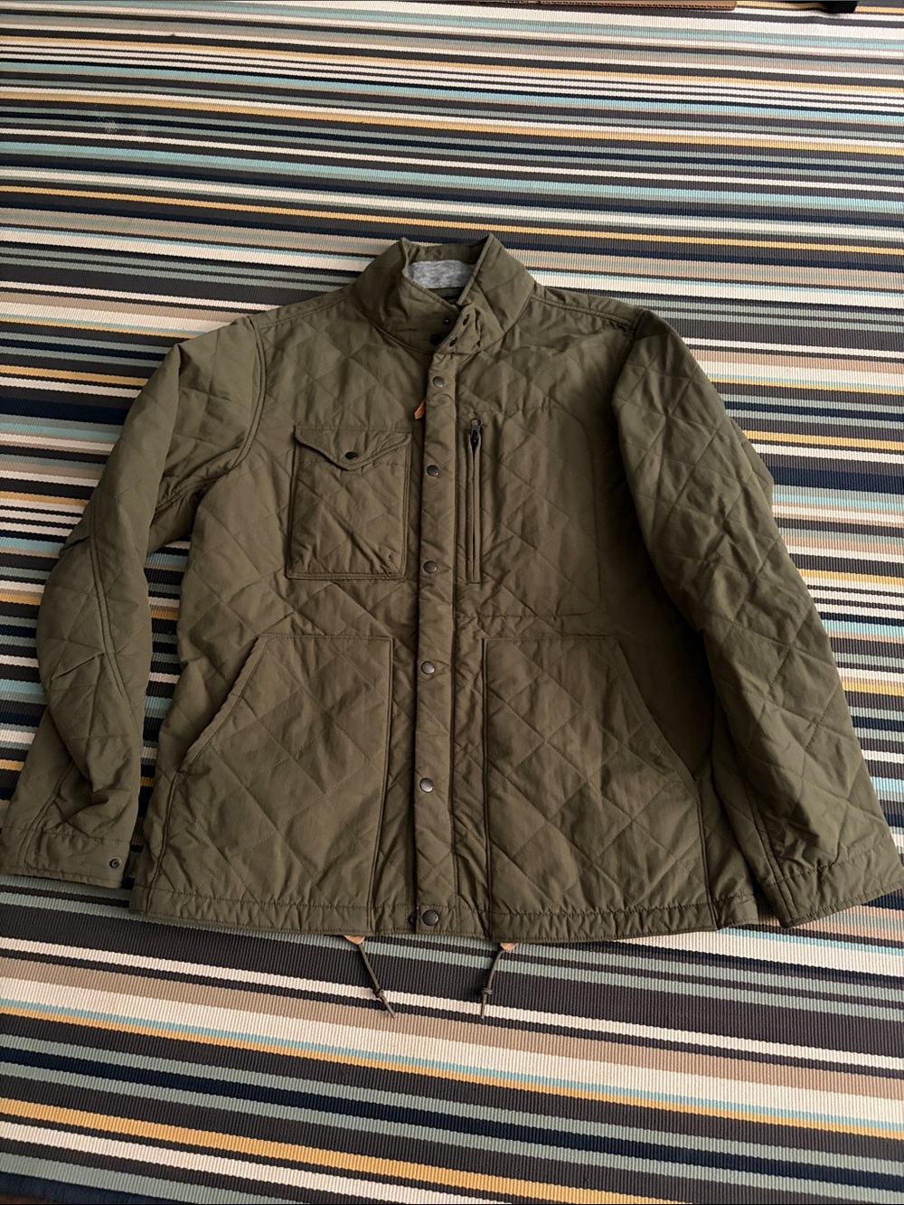 Relwen Quilted Military Field Jacket